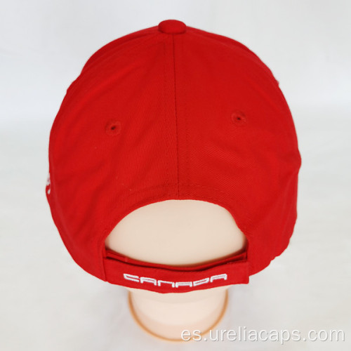 Gorra de béisbol de bordado de algodón